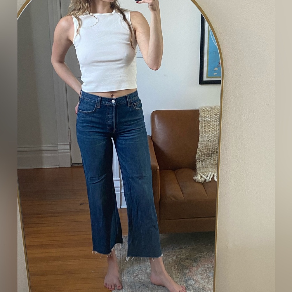 Reformation wide leg jeans